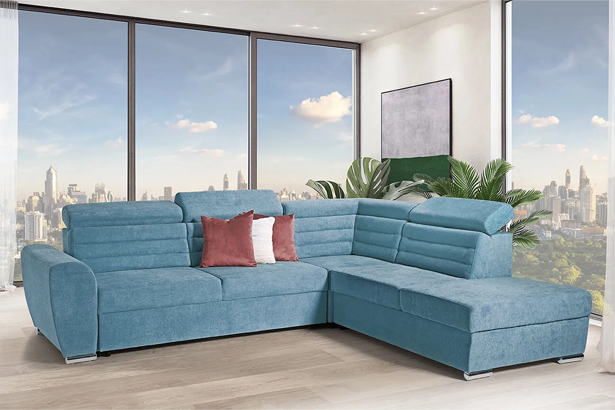 Moderna Ugaona garnitura Melani - plava